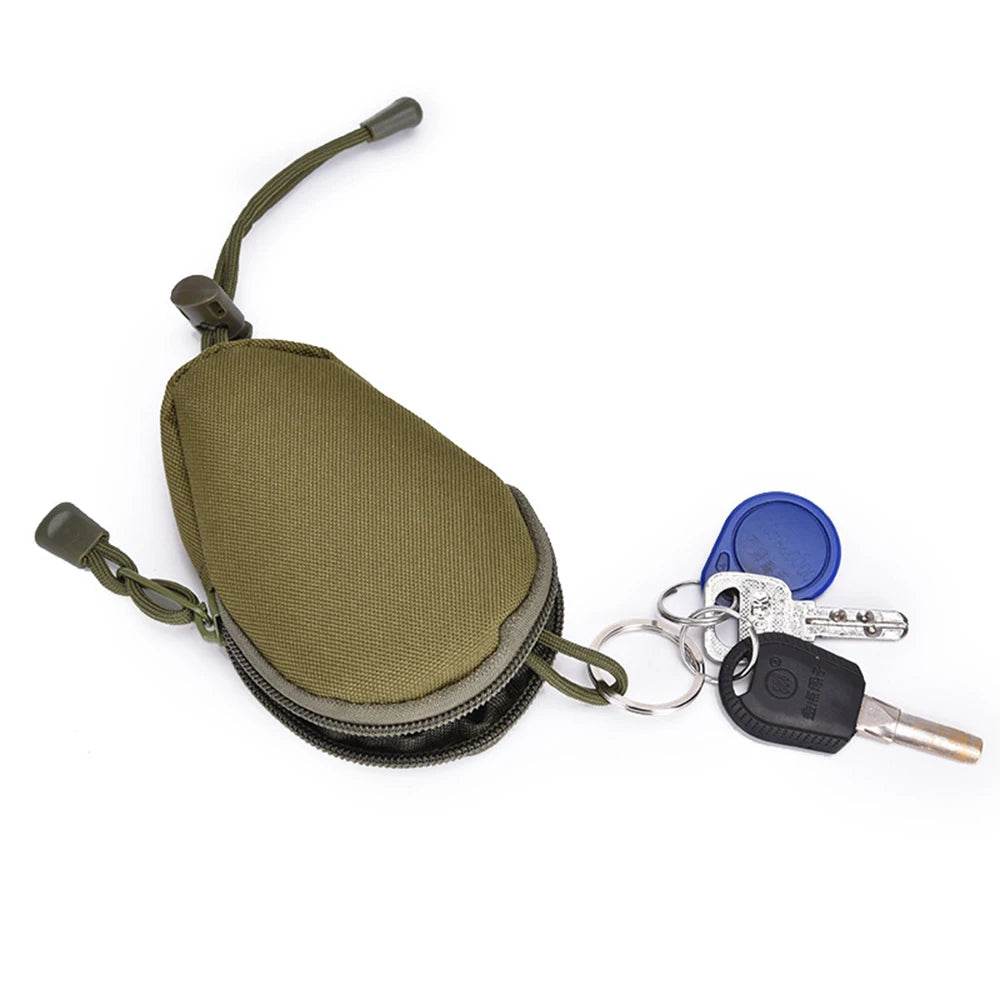Key Wallet Holder Keyring Small Short for Keys Organizer Zipper Key Case Bag