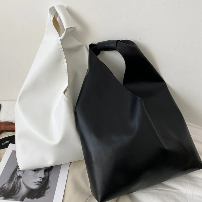 Large Capacity Tote Shoulder Bag Leather Handbag for Women