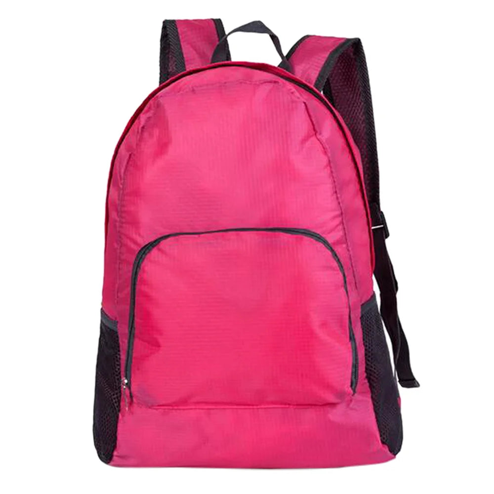Foldable Waterproof Backpack for Travel Golden Flower Pattern