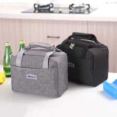 Portable Insulated Lunch Bag Cooler Handbag Bento Pouch School Food Storage