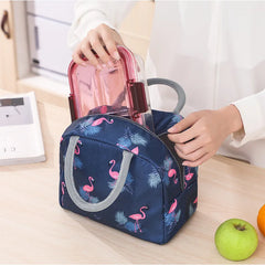 Insulated Lunch Bag Portable Cooler Handbag Bento Pouch Food Storage Bags
