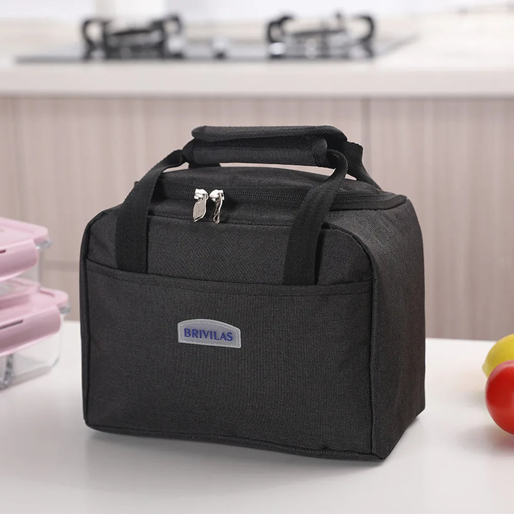 Portable Insulated Lunch Bag Cooler Handbag Bento Pouch School Food Storage