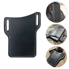 Men Phone Waist Bag Waterproof Leather Cellphone Bag