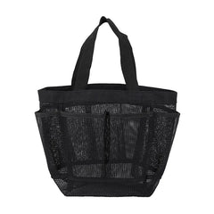 Portable Mesh Storage Bag Transparent Foldable Large Capacity Shoe Bag