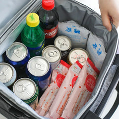 Portable Thermal Cooler Bag Insulated Lunch Box Zipper Tote