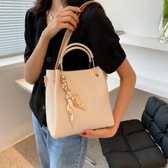 Portable Tote Bucket Bag Autumn Ladies Shoulder Bag