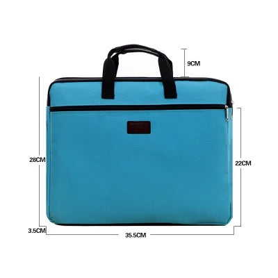 Canvas A4 Document Bag Office Zipper Briefcase