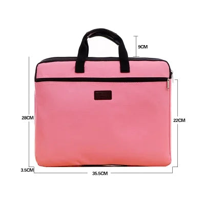 Canvas A4 Document Bag Office Zipper Briefcase