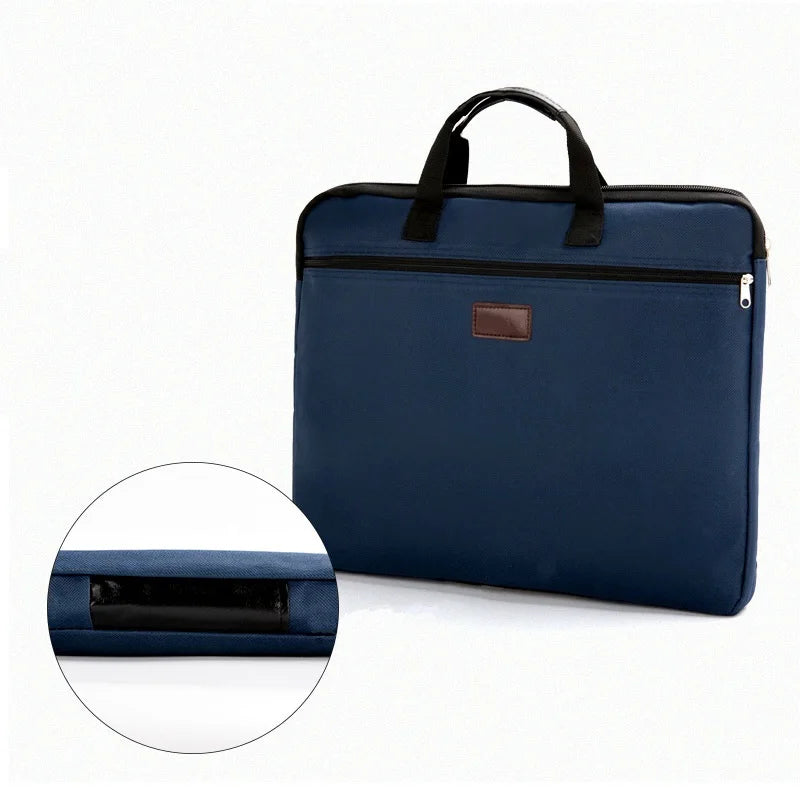 Canvas A4 Document Bag Office Zipper Briefcase