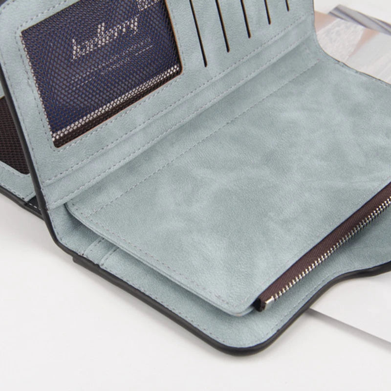 Vrouwen Lederen Portemonnee Clutch - Luxe Kaarthouder