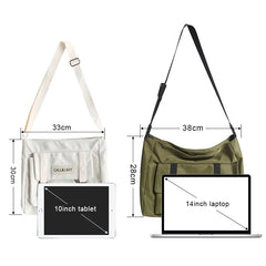 Messenger Bag Student Waterproof Canvas Crossbody Bag for Women