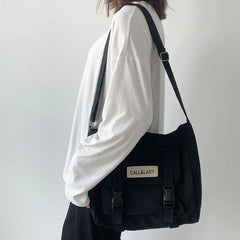 Messenger Bag Student Waterproof Canvas Crossbody Bag for Women