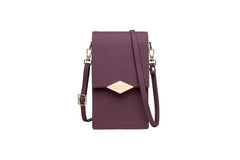Prati Small Fresh PU Mobile Phone Bag Vertical Mini Shoulder Bag