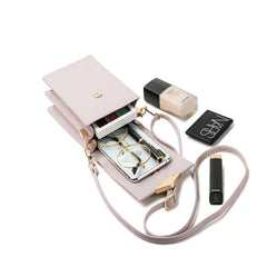 Prati Small Fresh PU Mobile Phone Bag Vertical Mini Shoulder Bag