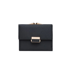 Prati's Women's Wallet Three-Fold Clip Short Wallet