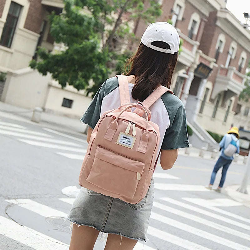 Preppy Backpack Women Youth Style Shoulder Bag Laptop