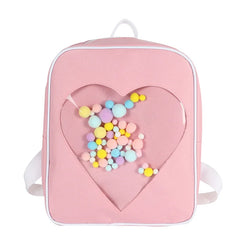 Preppy Style Kids Backpack School Bags for Teen Girls Clear Backpacks