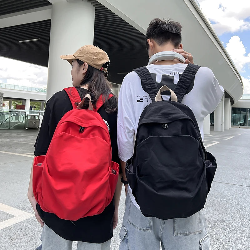 Preppy Style Women Backpack for Teenage Girls Canvas Bagpack Travel Rucksack