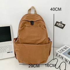 Preppy Style Women Backpack for Teenage Girls Canvas Bagpack Travel Rucksack