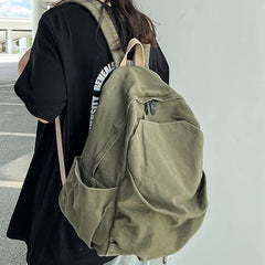 Preppy Style Women Backpack for Teenage Girls Canvas Bagpack Travel Rucksack