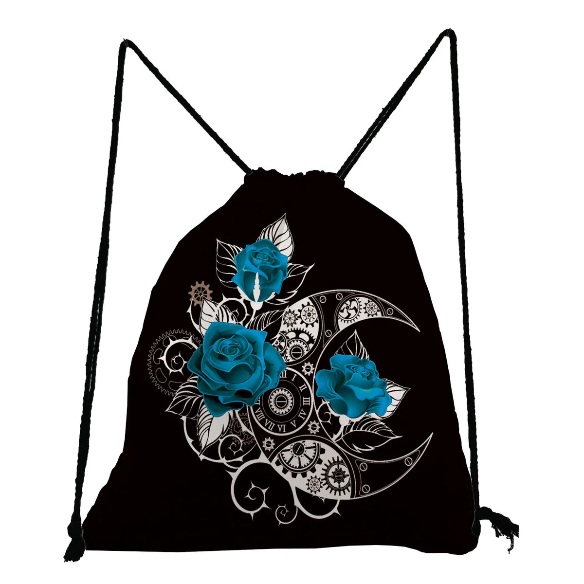 Softback Shoes Bag Rose Printed Backpacks for Students