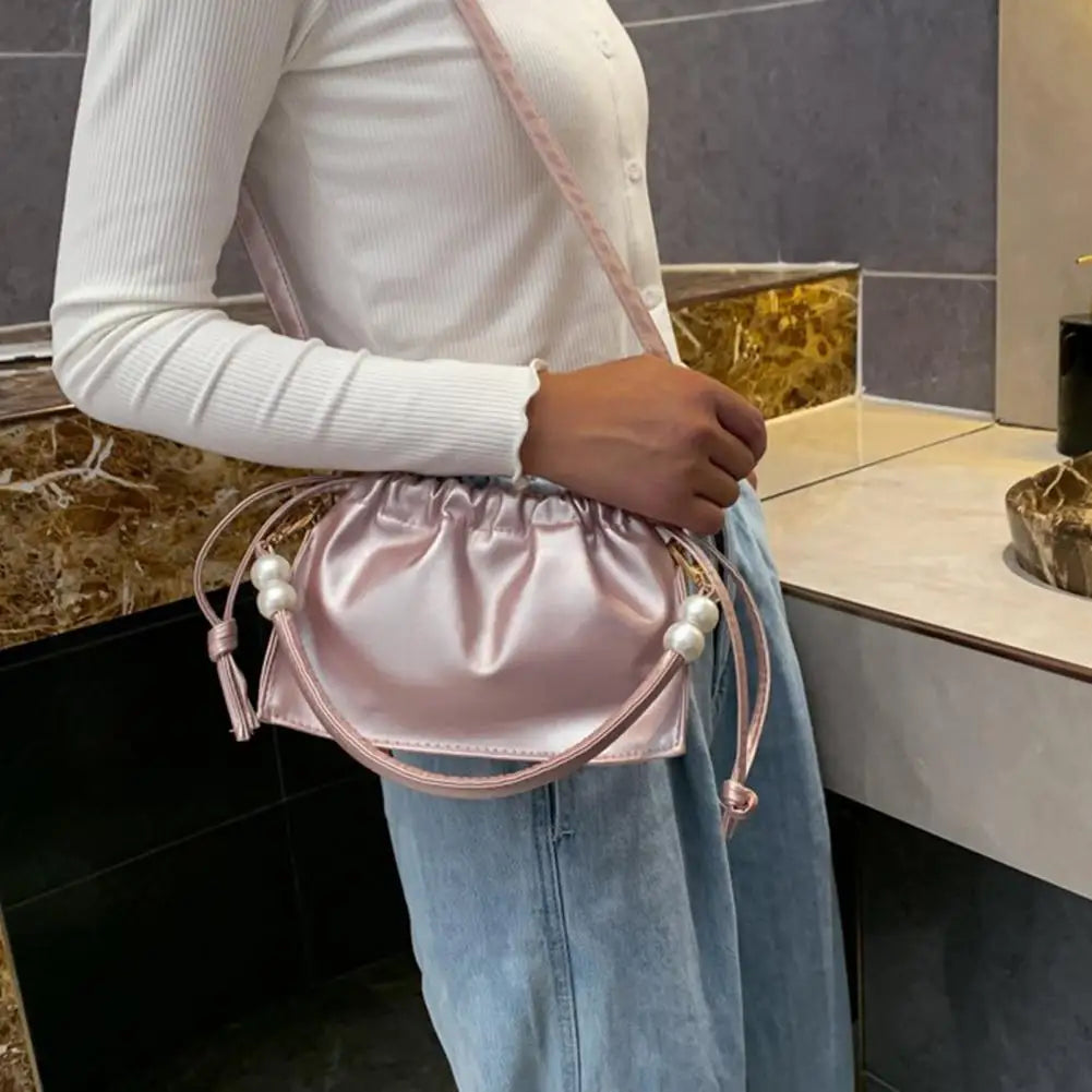 Stylish Beaded Cross Body Bag with Knot Detail