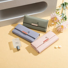 Pretty Long Wallet Handbag Coin Card Bag