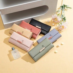 Pretty Long Wallet Handbag Coin Card Bag