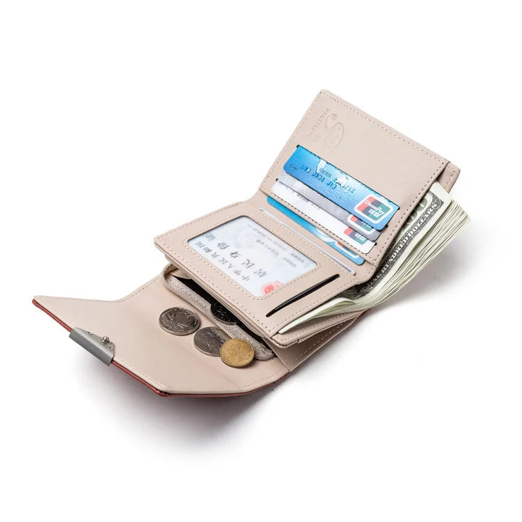 Pretty Small Wallet with Rhombus Design
