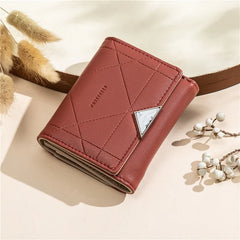 Pretty Small Wallet with Rhombus Design
