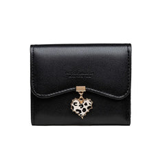 Pretty's Three-Fold Love Pendant Women's Short Wallet