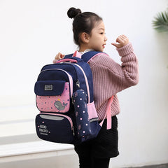Kids Cartoon Animal Waterproof School Bag Orthopedic Backpack