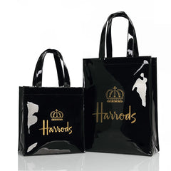 Princess Crown Print PVC Reusable Shopping Purse Eco Friendly Tote Beach Handbag
