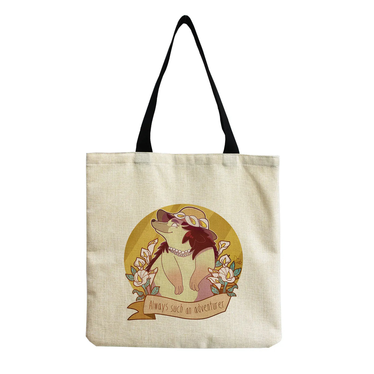 Women's Shoulder Bag Hedgehog Design Eco-Friendly Beach Bag