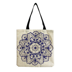 Floral Ceramic Chinoiserie Shoulder Bag for Women