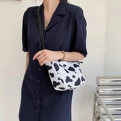 Retro Zipper Shoulder Bags Women Big Capacity Canvas Cross Body Underarm Hobos B