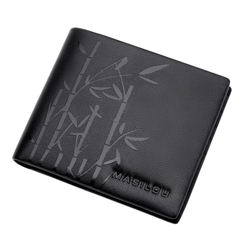 Men's Leather Money Clip Wallet Anti RFID Bifold