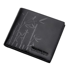Men's Leather Money Clip Wallet Anti RFID Bifold