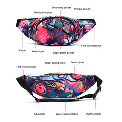 Women's Waist Bag Waterproof Belt Bags for Ladies Travel Phone Case