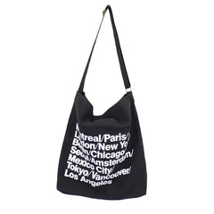 Casual Letter Canvas Denim Handbag Small Fresh Shoulder Bag