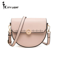 Flower Crossbody Bag PU Leather Handbag Shoulder Bag