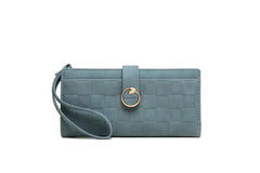 Pritty Women's Long Wallet Matte Buckle Zipper Handbag