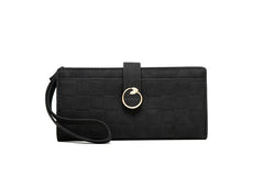 Pritty Women's Long Wallet Matte Buckle Zipper Handbag