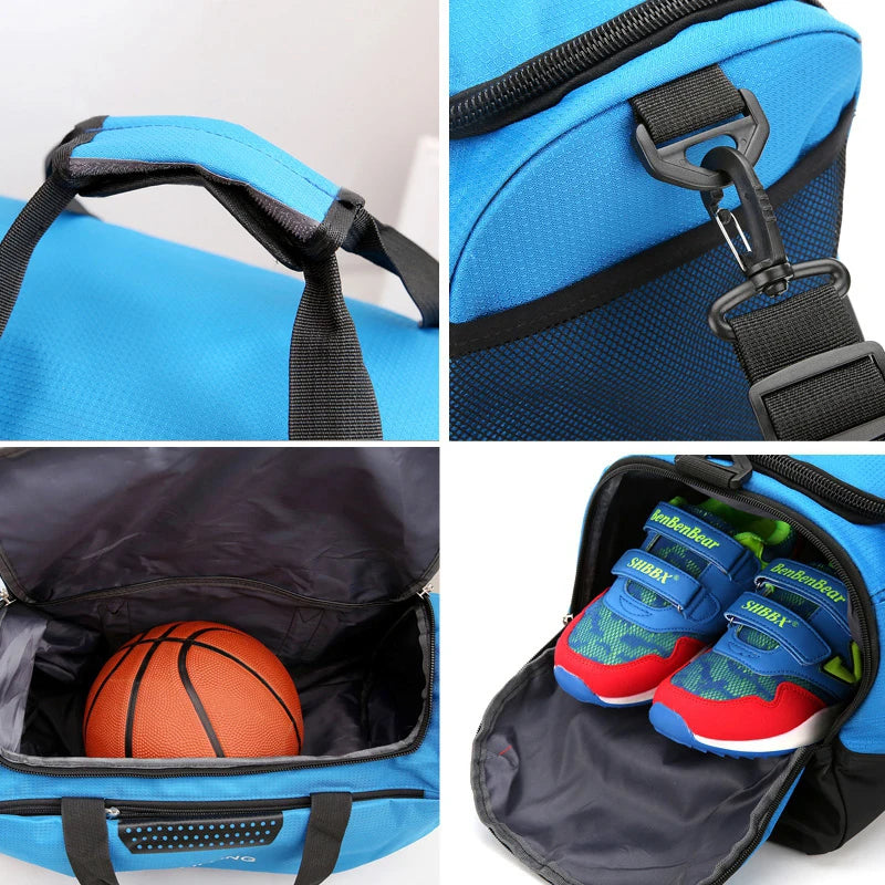 Large Capacity Waterproof Sports Bag Polyester Duffle Travel Bag