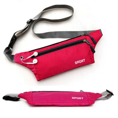 Waterproof Sports Bag Running Zip Pouch Unisex Waistbag
