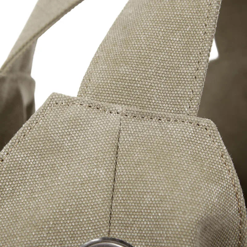 100% Cotton Women Solid Canvas Shoulder Bag Large Tote Bags