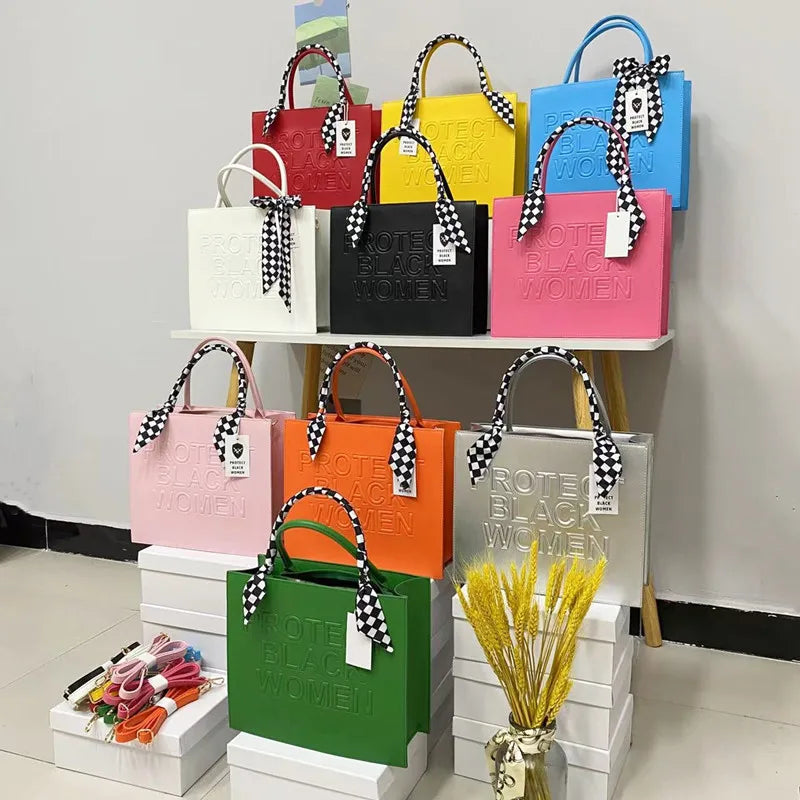 Large Capacity Women Shopper Shoulder Bag Pu Leather Handbag