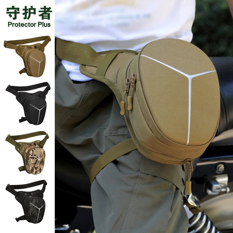 Reflective Motorcycle Riding Waist Bag Leg Bag Crossbody Bag