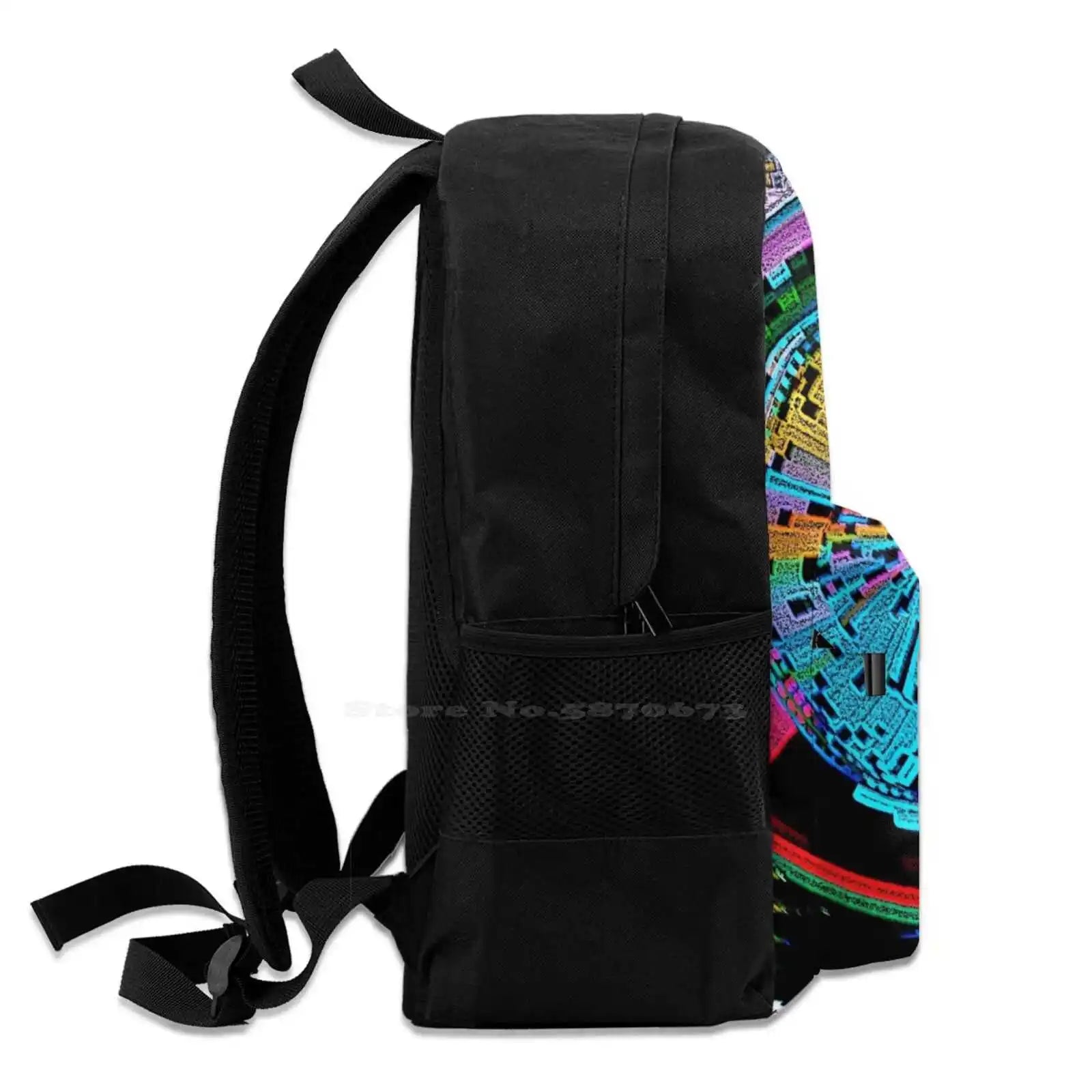 Psychedelic 3D Print Backpack Narcotics Psychedelics Abstract
