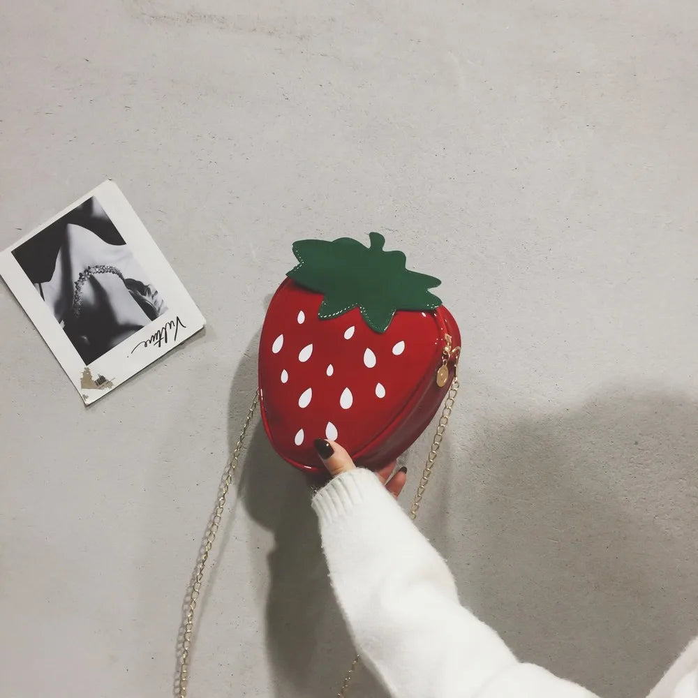 Personalized Strawberry Mini Handbags for Women